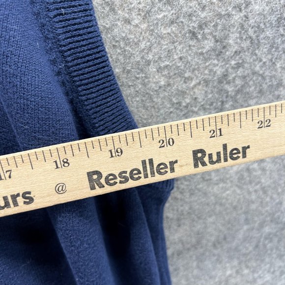 Tommy Hilfiger Sweater Men XXL Adult Blue Navy Outdoors Sleeveless Logo - Picture 8 of 10